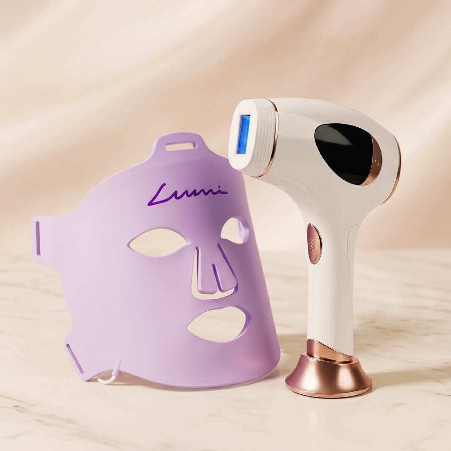 Fotoepilaator IPL “Hilda” + Gaismas terapijas maska “Lumi”