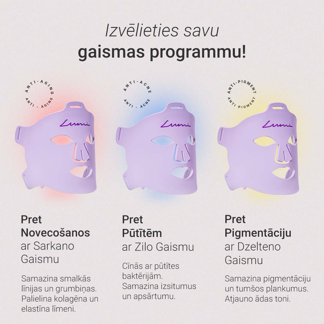 Gaismas terapijas maska Lumi
