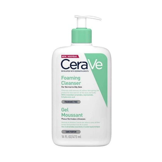 CERAVE Foaming Cleanser - Sejas tīrīšanas līdzeklis 473 ml - adascentrs.lv