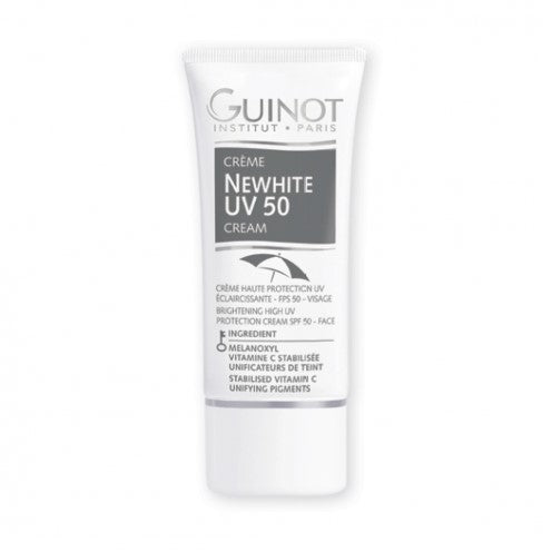 GUINOT Newhite Cream UV 50 - Tonēts saules aizsargkrēms SPF50 - adascentrs.lv