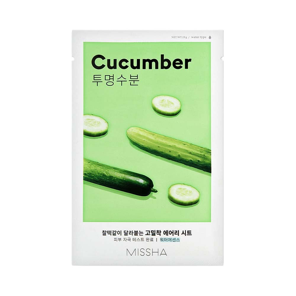 MISSHA Airy Fit Sheet Mask Loksnes sejas maska ar pērļu pulveri