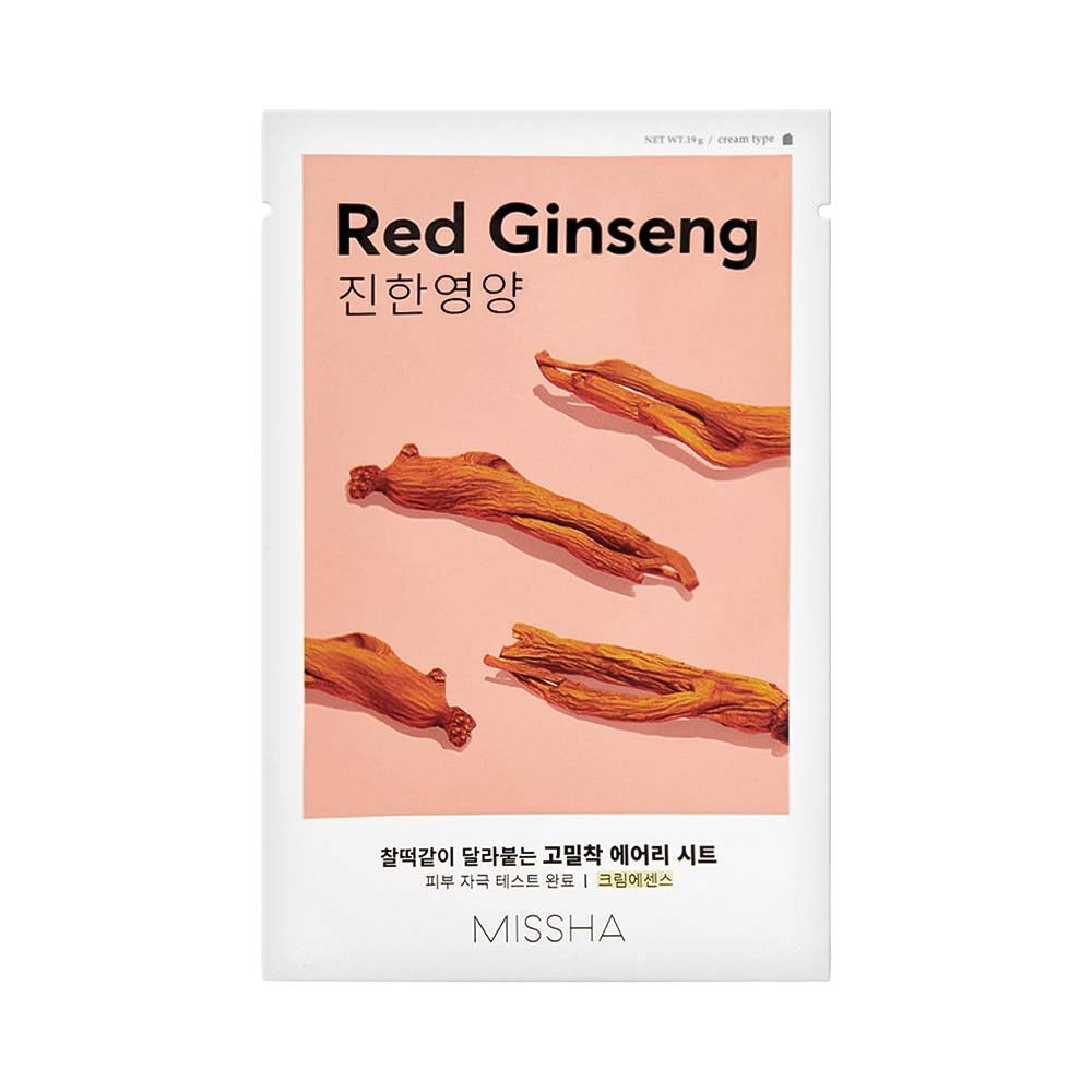 MISSHA Airy Fit Sheet Mask Loksnes sejas maska ar pērļu pulveri
