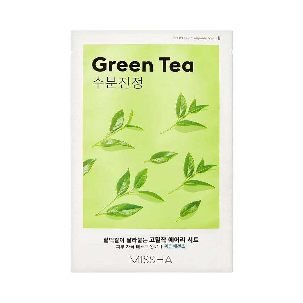MISSHA Airy Fit Sheet Mask Loksnes sejas maska ar pērļu pulveri