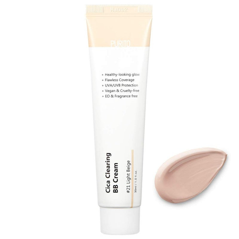 PURITO - Cica Clearing BB Cream #21 light beige - veido kremas su atspalviu