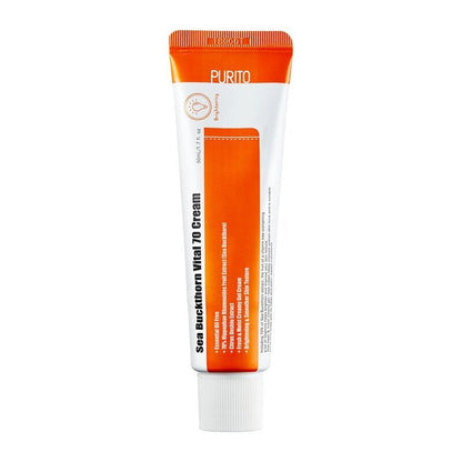 PURITO Sea Buckthorn Vital 70 Cream - veido kremas su šaltalankiais